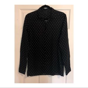 Men’s Black Cross Print Shirt